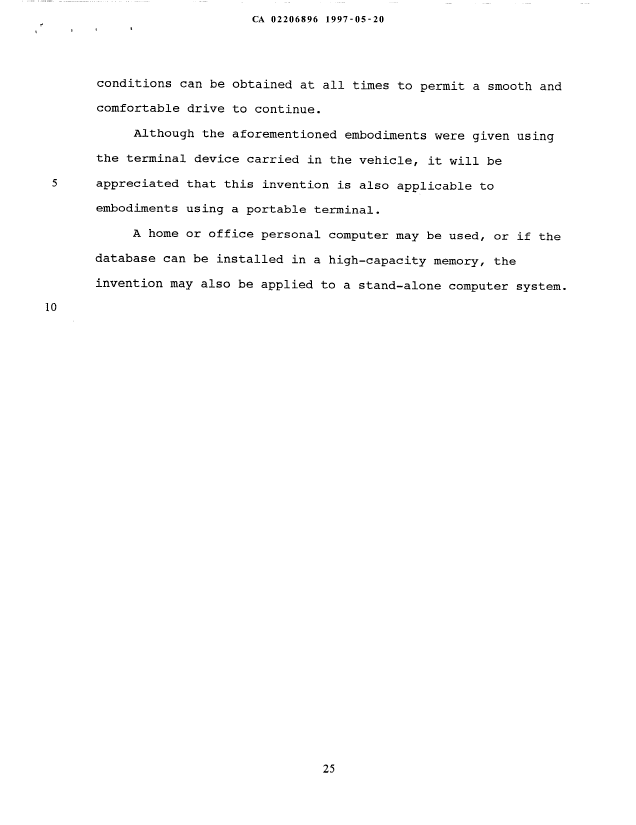 Canadian Patent Document 2206896. Description 19961220. Image 25 of 25
