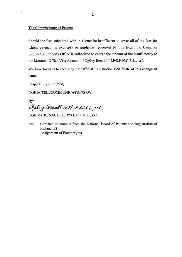Canadian Patent Document 2207043. Assignment 20071210. Image 2 of 9