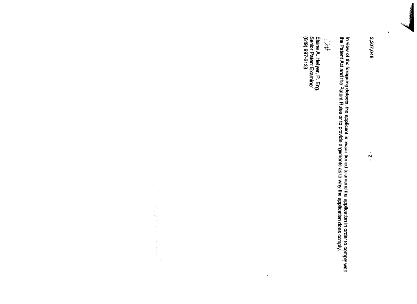 Canadian Patent Document 2207045. Prosecution-Amendment 19971209. Image 2 of 2