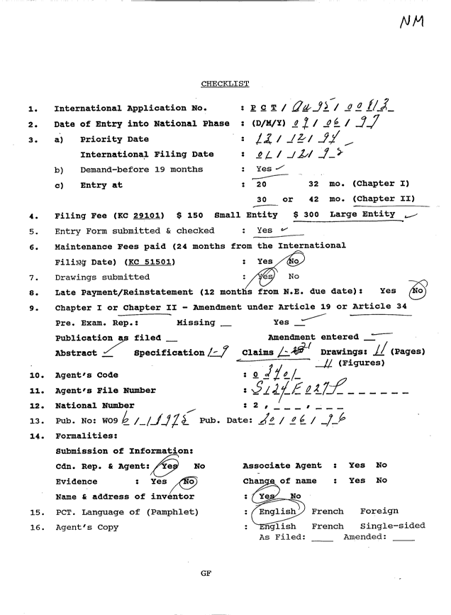 Document de brevet canadien 2207326. PCT 19970609. Image 1 de 17