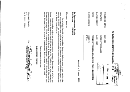 Document de brevet canadien 2207787. Poursuite-Amendment 19991202. Image 1 de 1