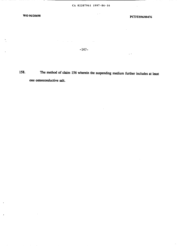 Document de brevet canadien 2207961. Revendications 19961216. Image 26 de 26