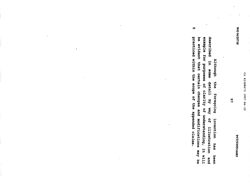 Document de brevet canadien 2208673. Description 20000209. Image 97 de 97