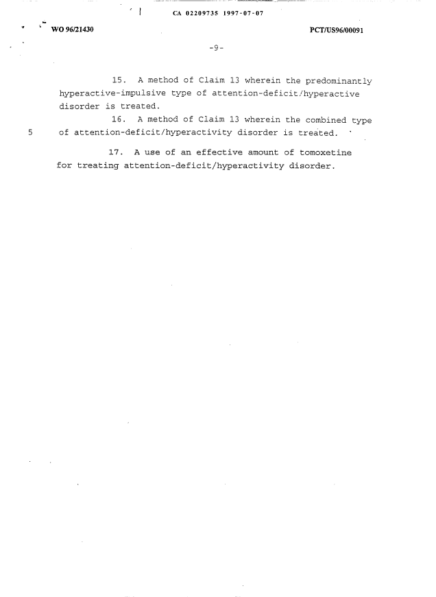 Canadian Patent Document 2209735. Prosecution-Amendment 19970707. Image 2 of 2