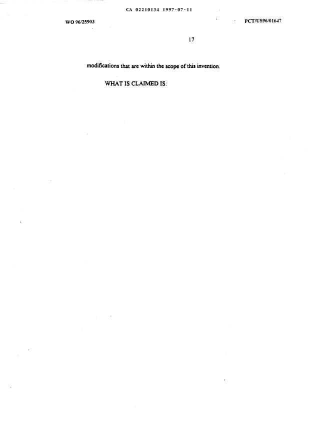 Canadian Patent Document 2210134. Description 20000308. Image 18 of 18