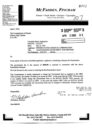 Document de brevet canadien 2210617. Poursuite-Amendment 20011202. Image 1 de 1