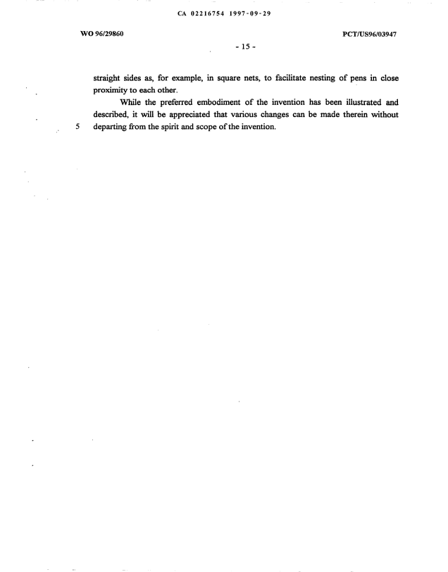 Canadian Patent Document 2216754. Description 19970929. Image 15 of 15