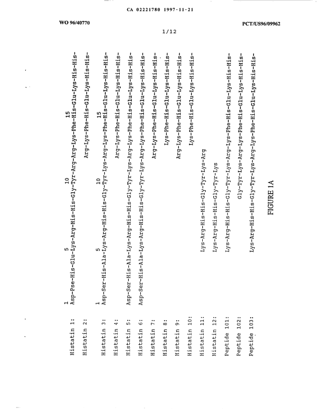 Document de brevet canadien 2221780. Dessins 19971121. Image 1 de 12