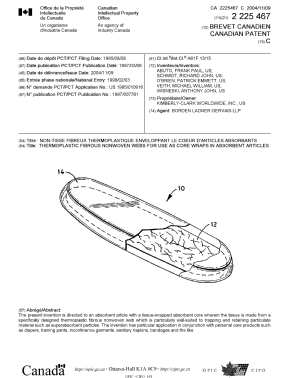 Canadian Patent Document 2225467. Cover Page 20041007. Image 1 of 1