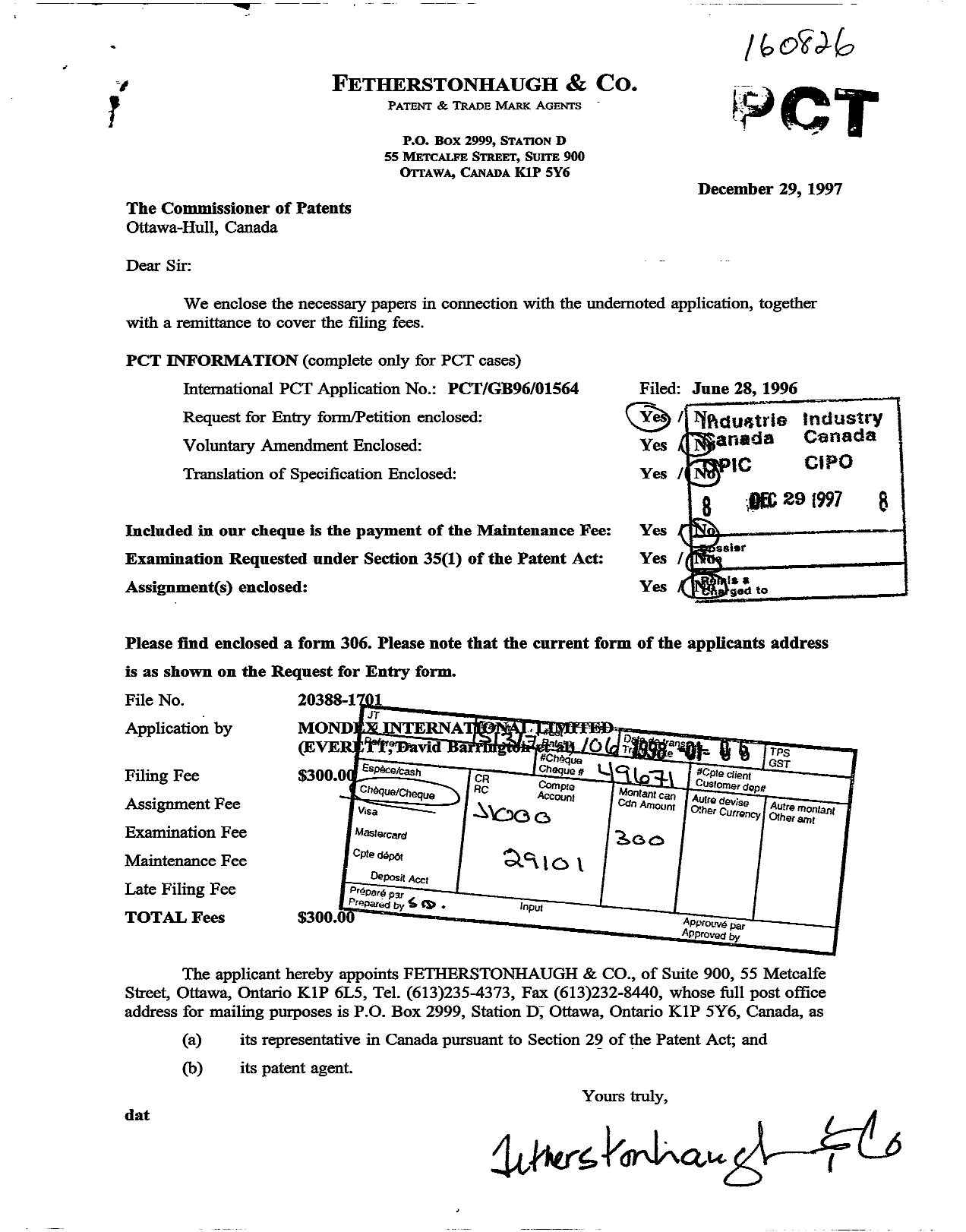 Canadian Patent Document 2225936. Assignment 19971229. Image 1 of 4