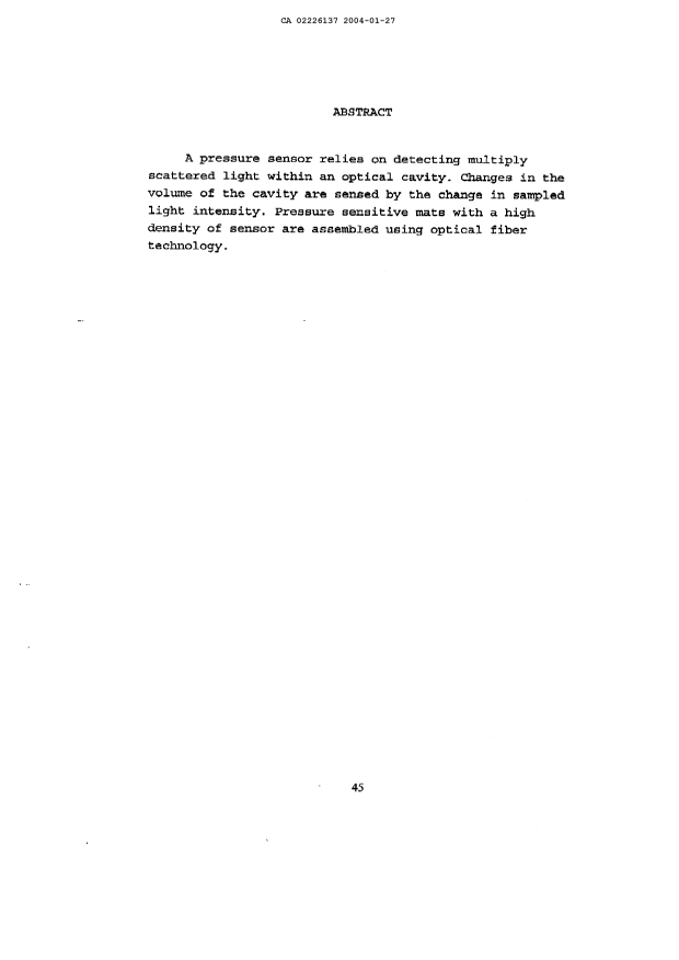 Document de brevet canadien 2226137. Abrégé 20031227. Image 1 de 1