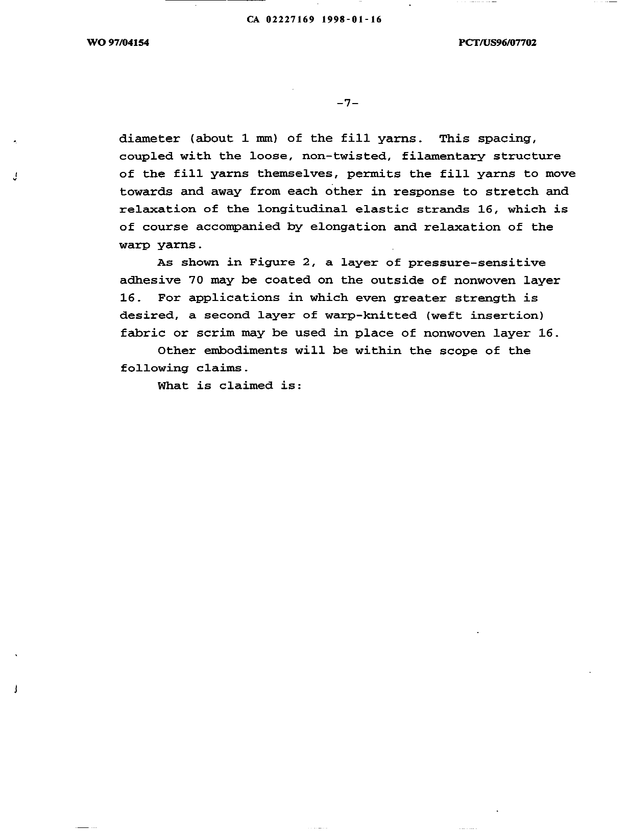 Canadian Patent Document 2227169. Description 19980116. Image 8 of 8