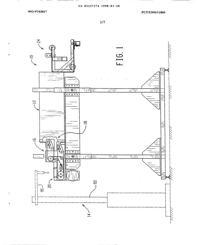 Canadian Patent Document 2227274. Drawings 19980120. Image 1 of 7