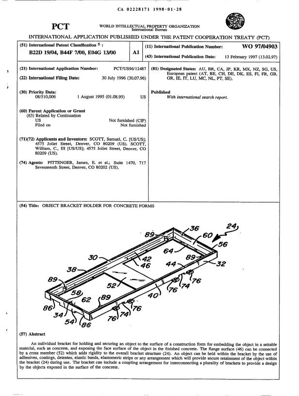 Canadian Patent Document 2228171. Abstract 19980128. Image 1 of 1