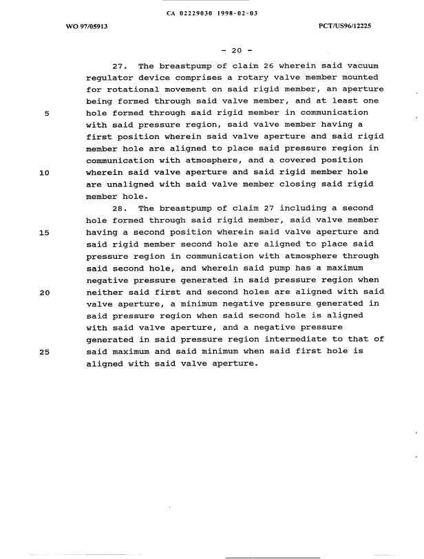 Document de brevet canadien 2229030. Revendications 19980203. Image 9 de 9