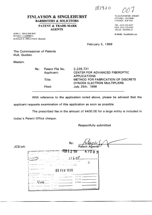 Canadian Patent Document 2229731. Prosecution-Amendment 19990205. Image 1 of 1