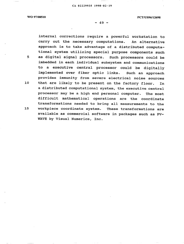 Canadian Patent Document 2229935. Description 19980219. Image 49 of 49