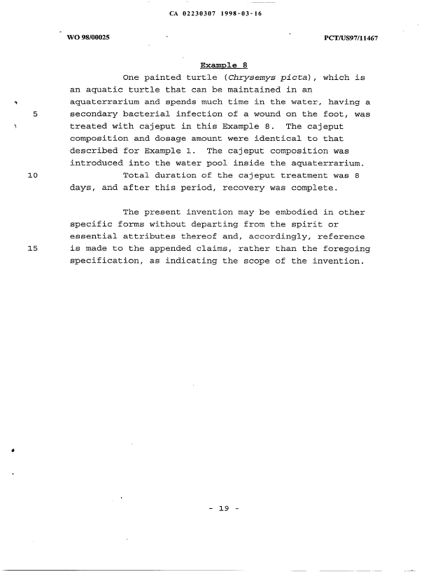 Canadian Patent Document 2230307. Description 19980316. Image 19 of 19