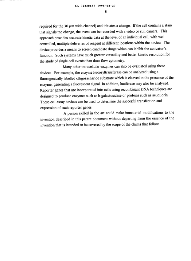 Canadian Patent Document 2230653. Description 19980227. Image 8 of 8
