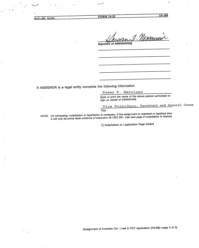 Document de brevet canadien 2232534. Cession 19980319. Image 15 de 15