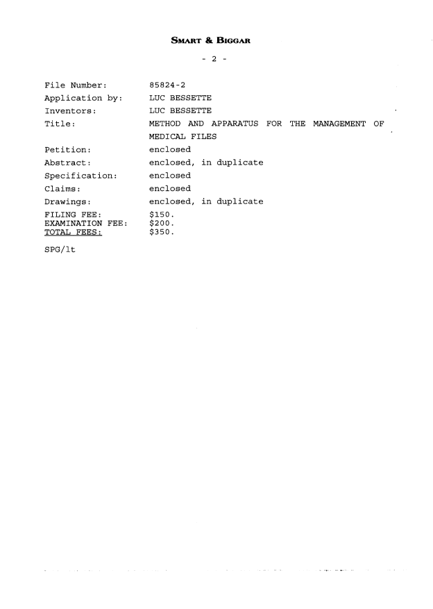Canadian Patent Document 2233794. Correspondence 19971201. Image 2 of 5