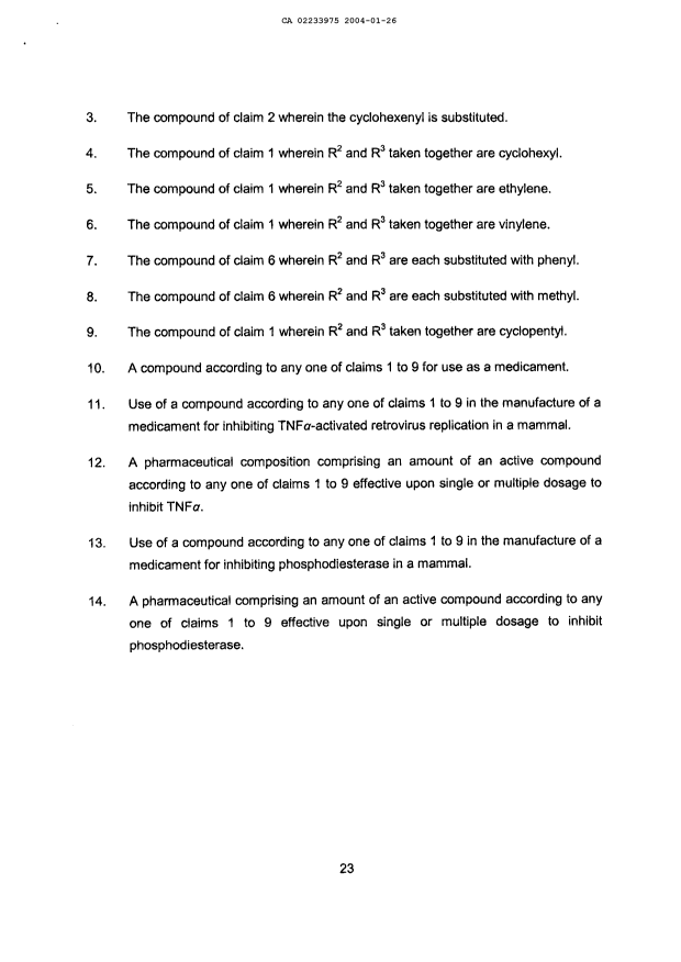 Canadian Patent Document 2233975. Prosecution-Amendment 20040126. Image 8 of 8