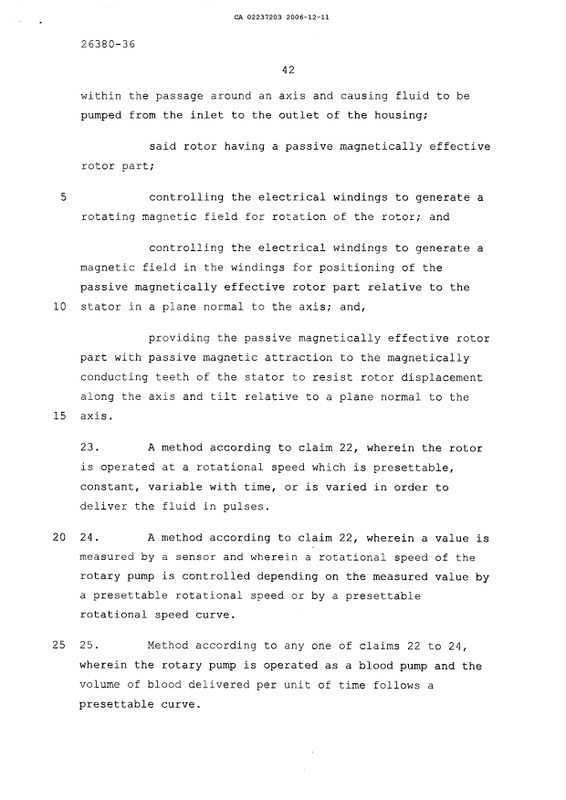 Canadian Patent Document 2237203. Prosecution-Amendment 20061211. Image 11 of 11