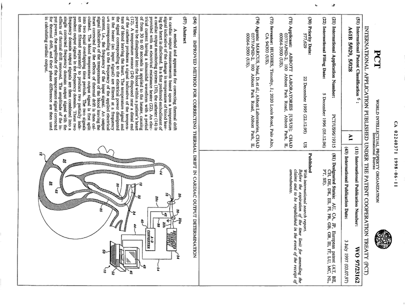 Canadian Patent Document 2240371. Abstract 19980611. Image 1 of 1