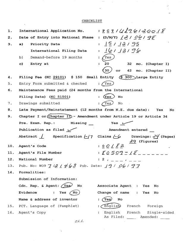Document de brevet canadien 2240419. PCT 19980612. Image 1 de 8