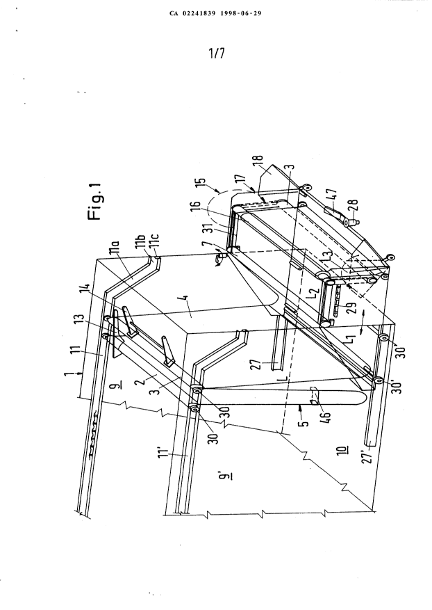 Canadian Patent Document 2241839. Drawings 19980629. Image 1 of 7
