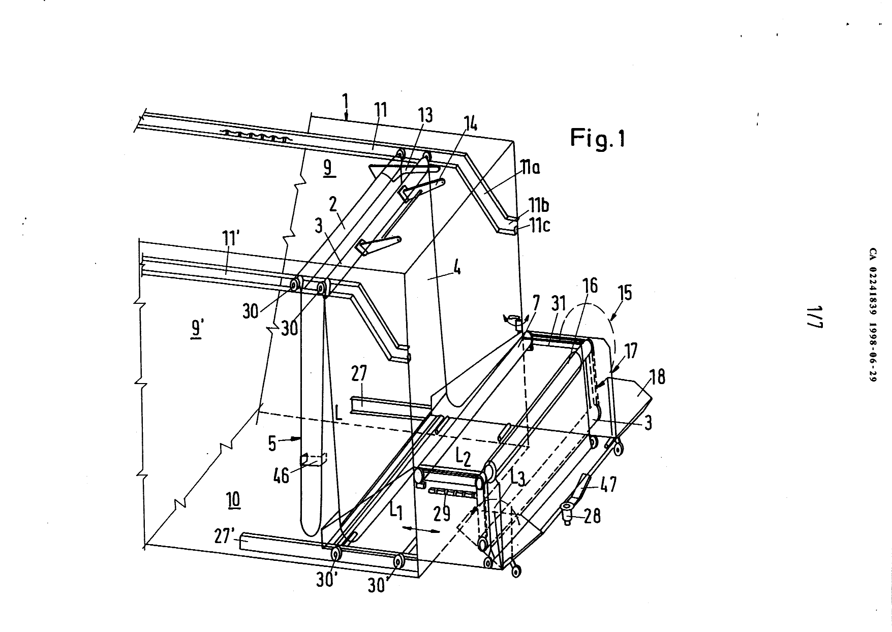 Canadian Patent Document 2241839. Drawings 19980629. Image 1 of 7