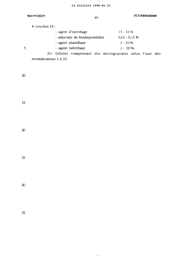 Document de brevet canadien 2242224. Revendications 19971222. Image 4 de 4