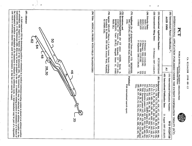 Canadian Patent Document 2246288. Abstract 19980813. Image 1 of 1