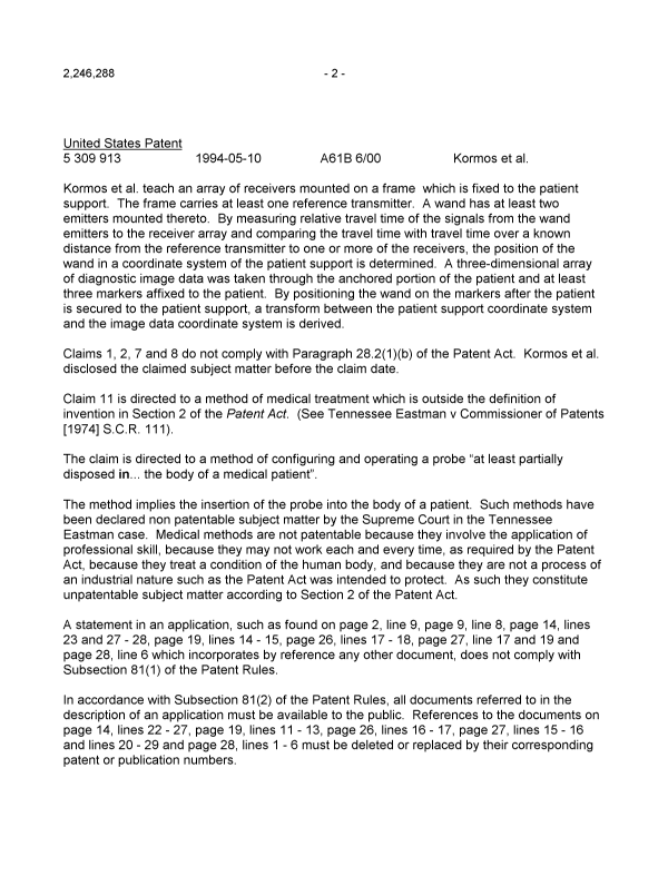 Canadian Patent Document 2246288. Prosecution-Amendment 20040413. Image 2 of 3