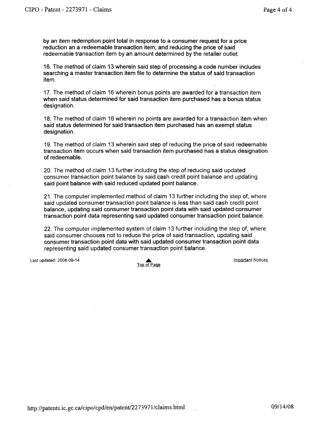 Document de brevet canadien 2246933. Correspondance 20081216. Image 182 de 182
