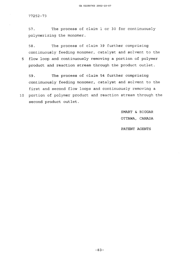 Document de brevet canadien 2250763. Poursuite-Amendment 20011207. Image 34 de 34