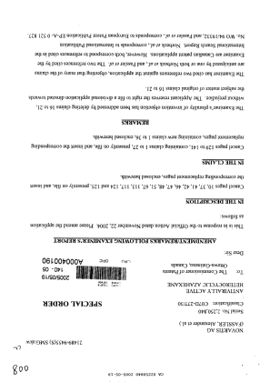 Canadian Patent Document 2250840. Prosecution-Amendment 20041219. Image 1 of 34