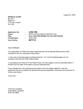 Canadian Patent Document 2252788. Correspondence 20040825. Image 1 of 1