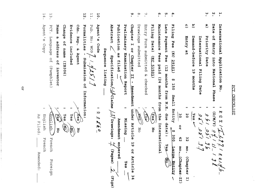 Document de brevet canadien 2253634. PCT 19981104. Image 1 de 11
