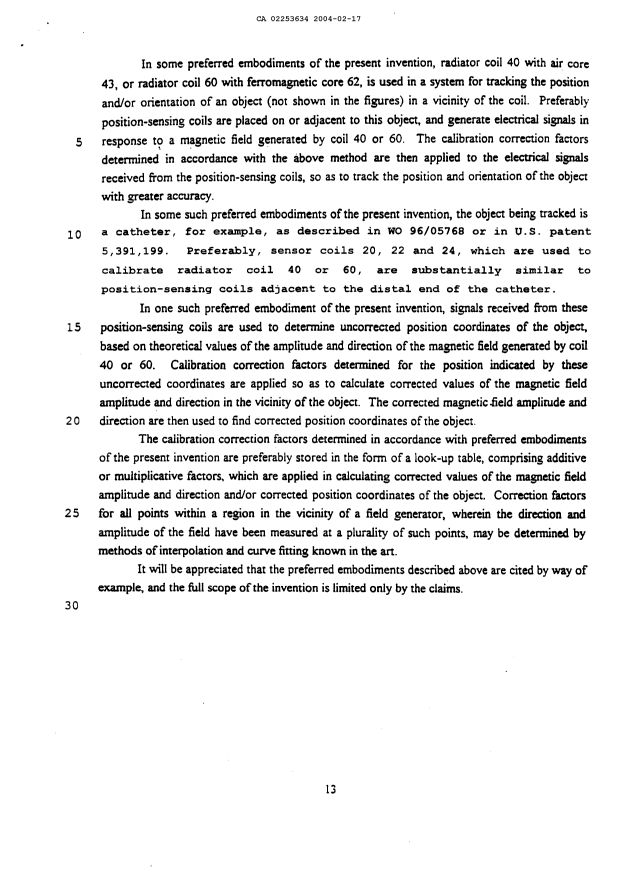 Document de brevet canadien 2253634. Description 20040217. Image 15 de 15