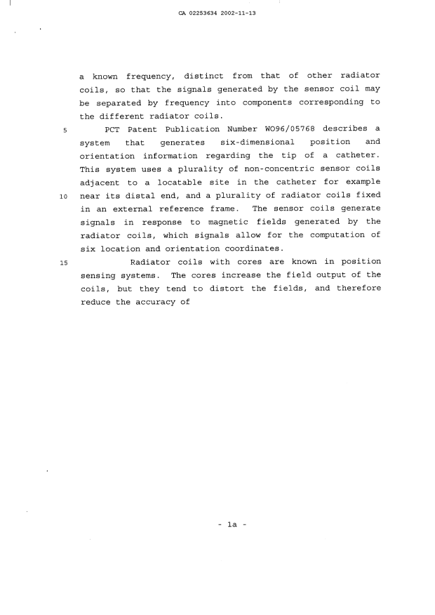 Document de brevet canadien 2253634. Description 20040217. Image 2 de 15