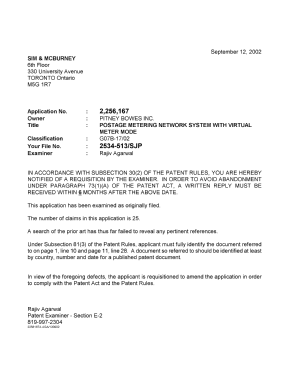 Canadian Patent Document 2256167. Prosecution-Amendment 20020912. Image 1 of 1