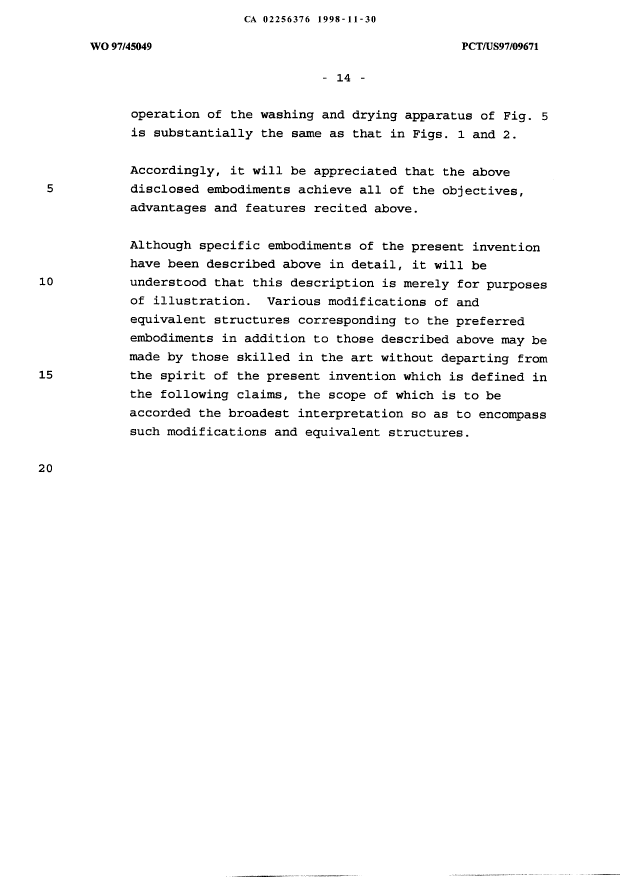 Canadian Patent Document 2256376. Description 19981130. Image 14 of 14