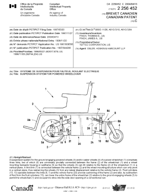 Canadian Patent Document 2256452. Cover Page 20040311. Image 1 of 1