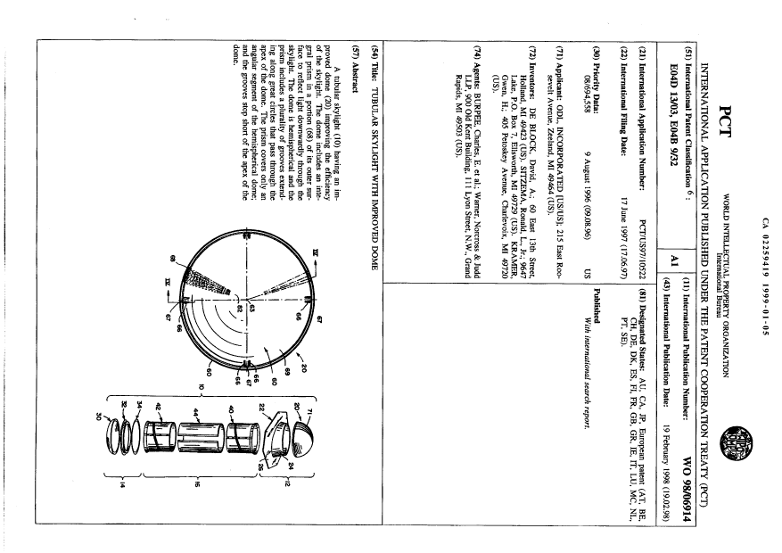 Canadian Patent Document 2259419. Abstract 19990105. Image 1 of 1