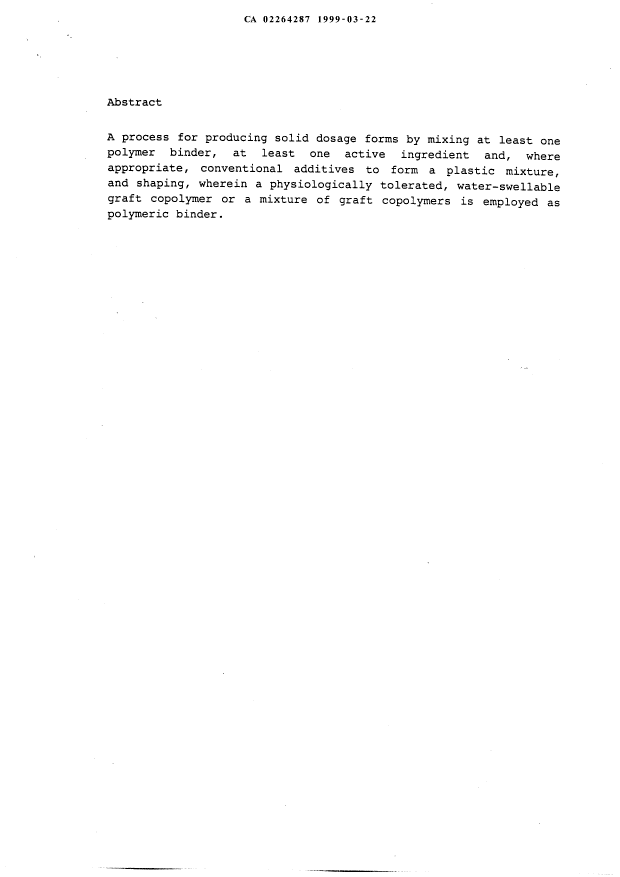 Document de brevet canadien 2264287. Abrégé 19990322. Image 1 de 1