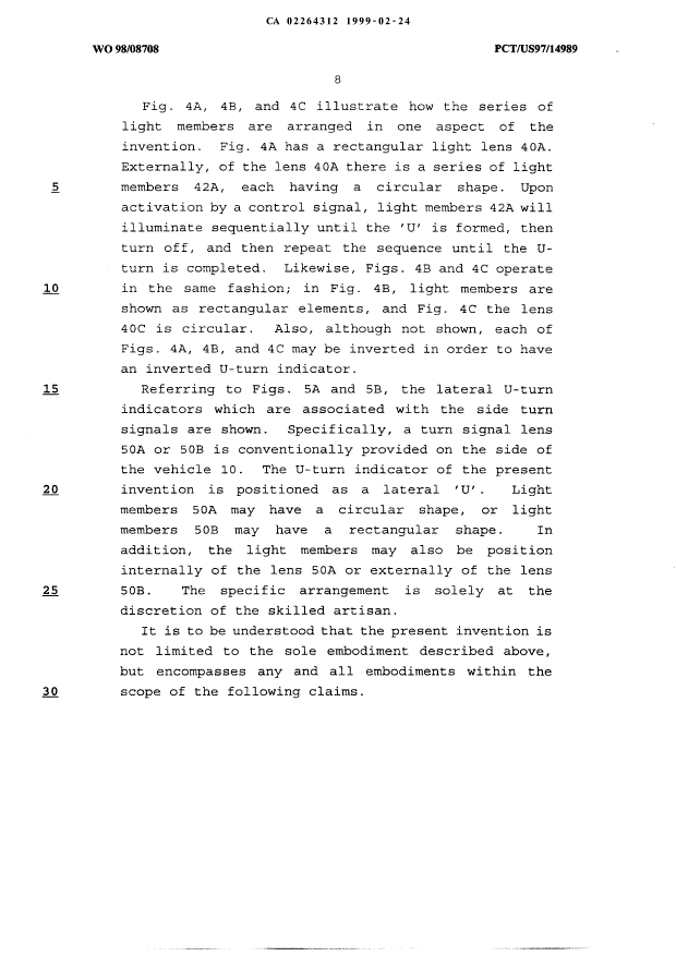 Document de brevet canadien 2264312. Description 19990224. Image 8 de 8