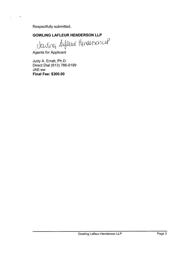 Canadian Patent Document 2266521. Correspondence 20061130. Image 2 of 2