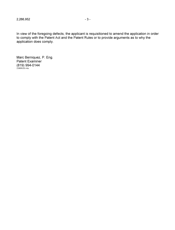 Canadian Patent Document 2266952. Prosecution-Amendment 20020123. Image 3 of 3