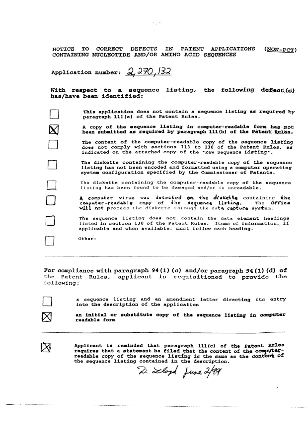 Document de brevet canadien 2270132. Poursuite-Amendment 19990602. Image 1 de 1